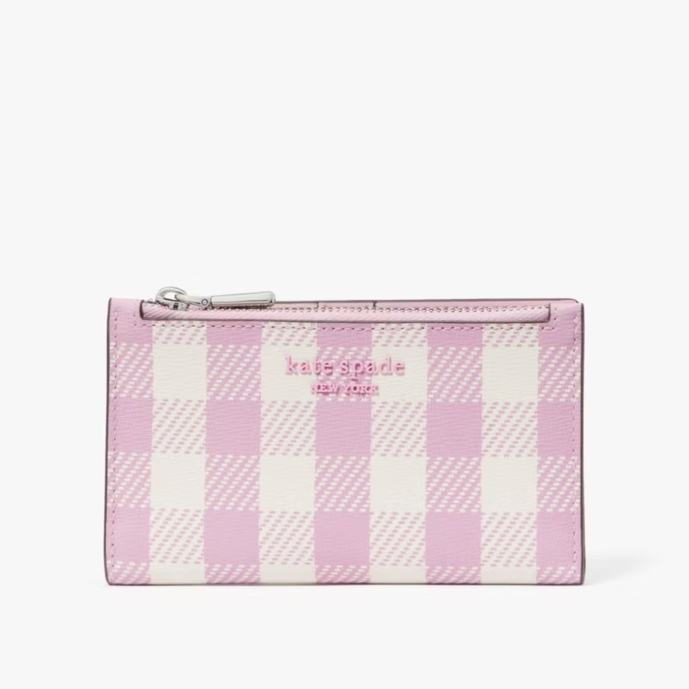 Kate Spade Morgan Gingham Field Card Case Wristlet